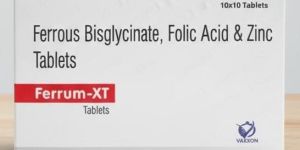Ferrum-XT Ferrous Bisglycinate, Folic Acid & Zinc Tablets