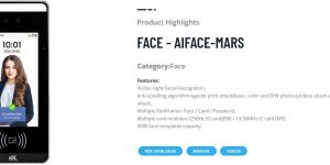 ESSL AI-Face Mars Face Recognition Attendance System