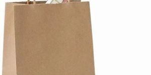 10x5.5x14 Inch Brown Paper Shopping Bag
