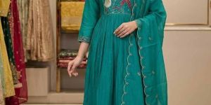 Premium Mul Chanderi Party Wear Kurta Set