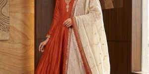 Vichithra Silk Embroidered Frock Set