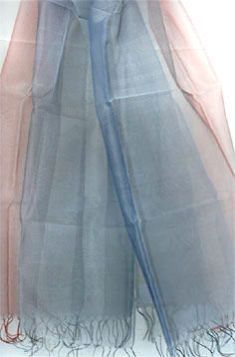 ladies casual wear blue silk stole