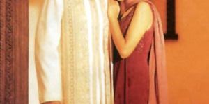 Wool Crepe and Silk Sherwani