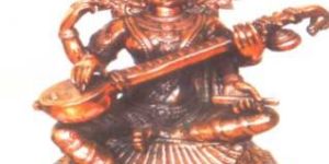 Metal Saraswati Statue