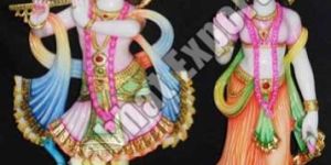 Marble Statue Of Lord Radha Krishana