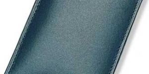 mens blue aqua zipper leather wallet