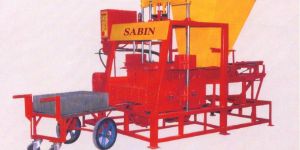 STATIONARY TYPE PAVER BLOCK MAKING MACHINE WITH HOPPER & FEEDER