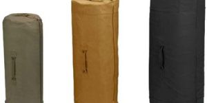 Side Zipper Canvas Duffle Bags