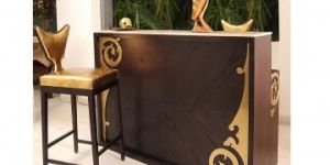 Bar with Laser Cut Brass