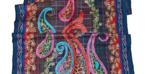 Wool Jacquard Embroidered Shawls