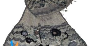 Wool Lycra Indian Embroidery Stole