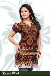 Plus Size Ladies Crape Kurtis
