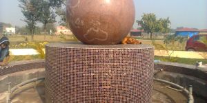 Rotating Globe Fountains