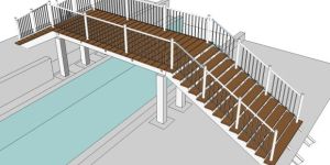 SYNTHETIC Wood Bridge