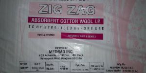 Zig Zag Absorbent Cotton Wool