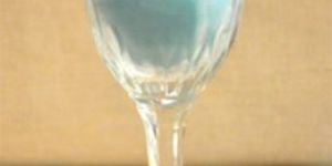 Light Blue Color Candle with Wine Glass Holder