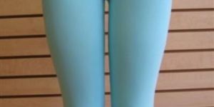 Lycra Half Length Plain Leggings