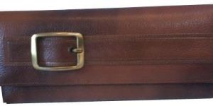 Leather Clutch Bags with Double Zip