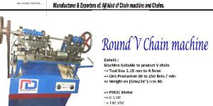 Round V Chain Machine