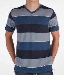 Mens Striper V-Neck T-Shirts