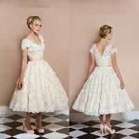 Embroidery Line Covers Bridal Wears