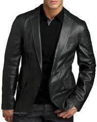 Mens Leather Blazer