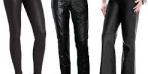 Womens Leather Trouser