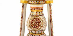 Jaipuri Marble Meenakari Gem Studded Real Lantern 390