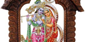 Rajasthani Designer Wooden Radha-Krishna Jharokha 435