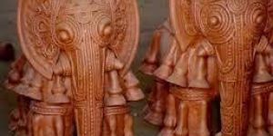 Terracotta Elephant Statue