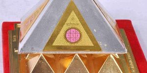 Silver & Gold Plated Energy Pyramid
