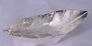 Silver Plated Leaf Dish