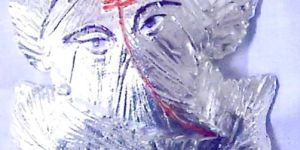 Silver Plated Leaf Ganesh