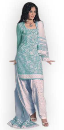 Ladies Salwar Suit (Grey)