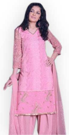 Ladies Salwar Suit (Pink)