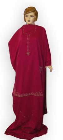 Machine Block Printed Suit with Pure Dupptta (Red)