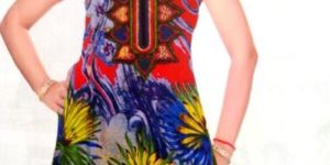 Fancy Print Reyon Kurtis