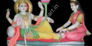 Marble Laxmi Narayan Statue