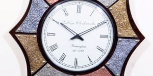 Octagen Shape Clock with Metal Fit