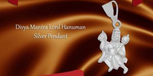 Divya Mantra Lord Hanuman Silver Pendant