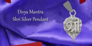 Divya Mantra Shri Silver Pendant