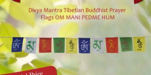 Divya Mantra Tibetian Buddhist Prayer Flags for Home