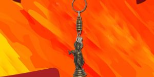 Lord Krishna Playing Flute Keychain