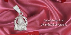 Sai Baba Silver Pendant