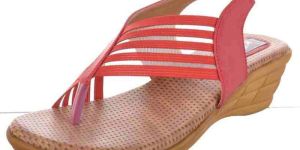 Elastic Medium Heels Ladies Sandals