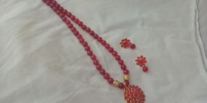 Semi Precious Kundan Necklace Set