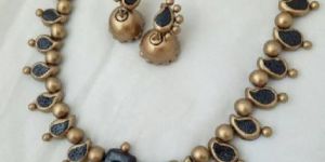 Terracotta Grand Set with Designer Jumkas