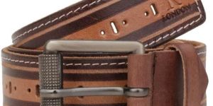 Men's Casual Brown Genuine Leather Belt