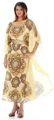 Silk Crepe Kaftan