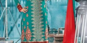 Designer Resham Embroidered Dress